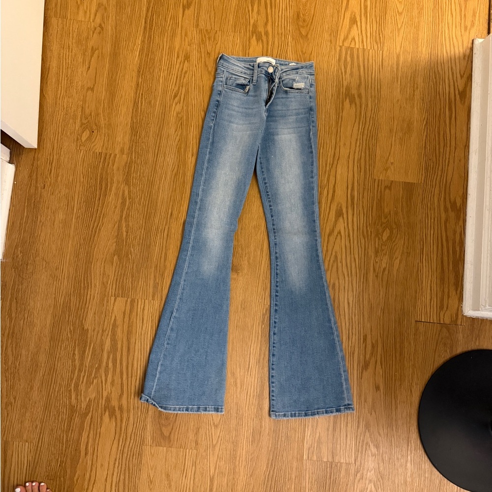 High-Rise Light Blue Boot-Cut Women’s Jeans